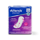 Bladder Control Pad Attends® Discreet 10-1/2 Inch Length Moderate Absorbency Polymer Core One Size Fits Most - BeHope