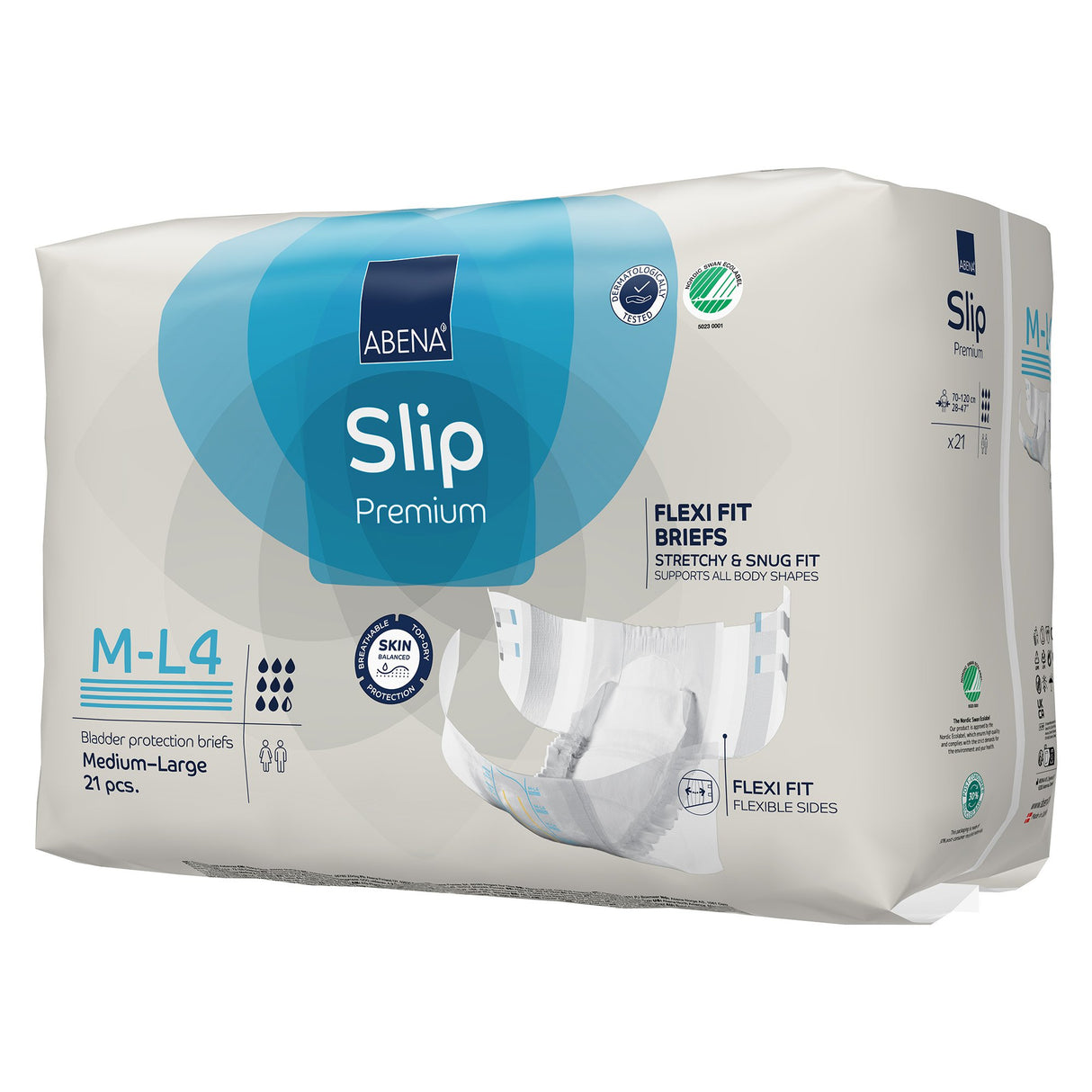 Unisex Adult Incontinence Brief Abena Slip Flexi Fit Medium / Large Disposable Heavy Absorbency - BeHope