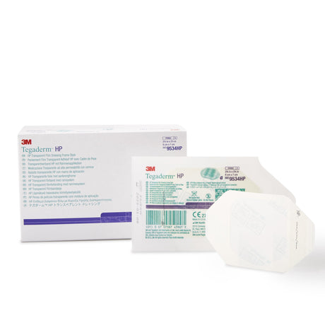 Transparent Film Dressing 3M™ Tegaderm™ HP 2-3/8 X 2-3/4 Inch Frame Style Delivery Rectangle Sterile - BeHope