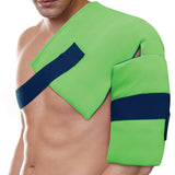 Cold Pack with Wrap Polar Ice® Hip / Shoulder One Size Fits Most 2 X 10 X 10 Inch Fleece / Water Reusable - BeHope