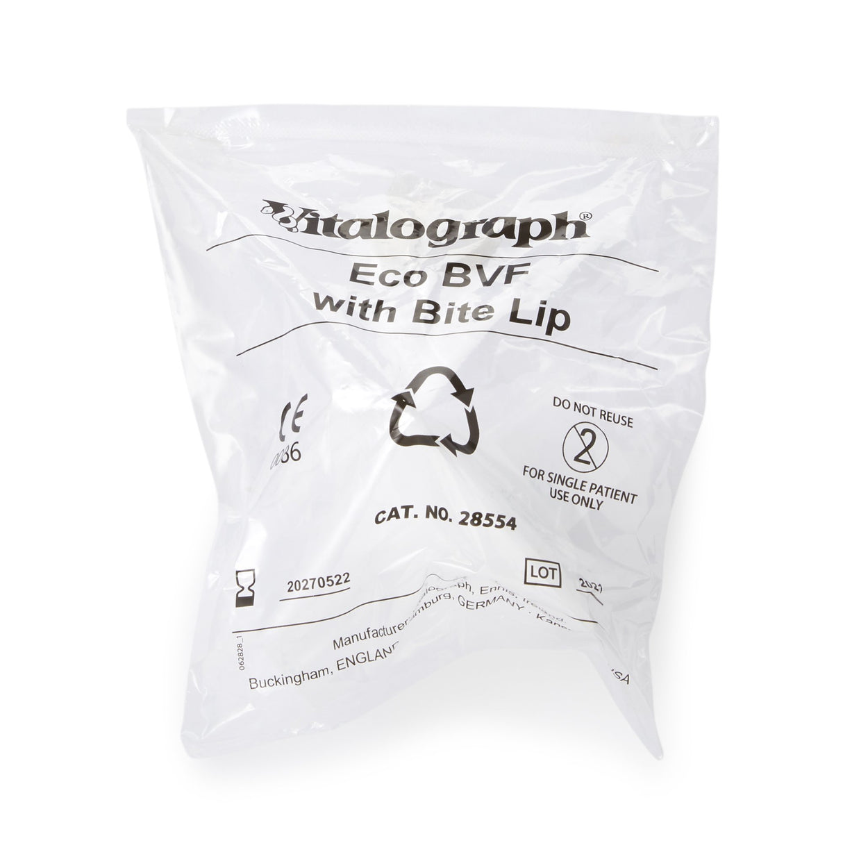 Eco BVF Filter BVF with Plastic Bite Lip (75) For MediSoft and Office Spirometers - BeHope