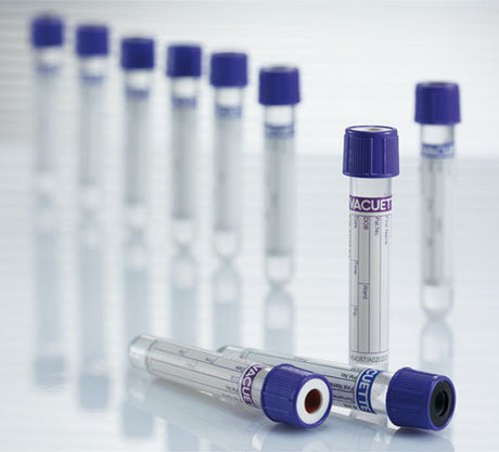 VACUETTE® Venous Blood Collection Tube K3 EDTA Additive 6 mL Pull Cap Polyethylene Terephthalate (PET) Tube - BeHope