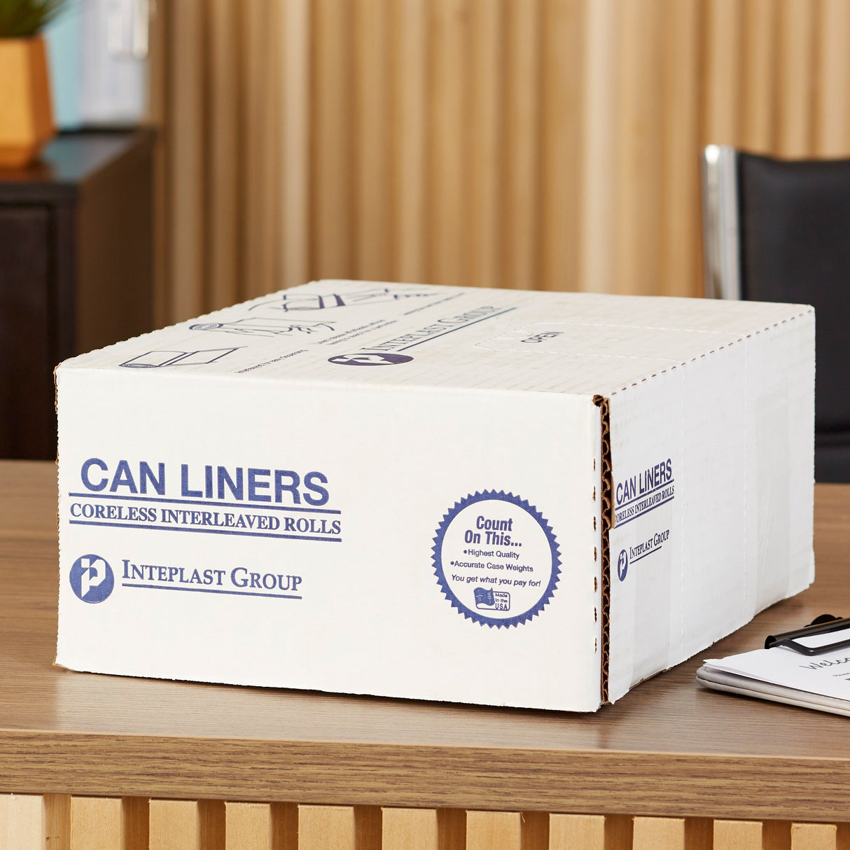 Trash Bag McKesson 45 gal. White LLDPE 0.80 mil 40 X 46 Inch Star Seal Bottom Coreless Roll