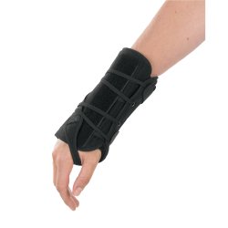 Wrist Brace Apollo Universal Aluminum / Foam Right Hand Black One Size Fits Most - BeHope