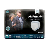 Unisex Adult Absorbent Underwear Attends Premier Pull On with Tear Away Seams X-Large Disposable Heavy Absorbency
