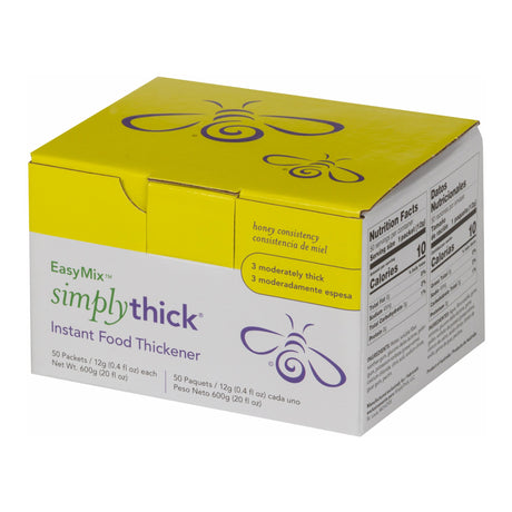 Food and Beverage Thickener SimplyThick® Easy Mix 12 Gram Individual Packet Unflavored Powder IDDSI Level 3 Moderately Thick/Liquidized - BeHope