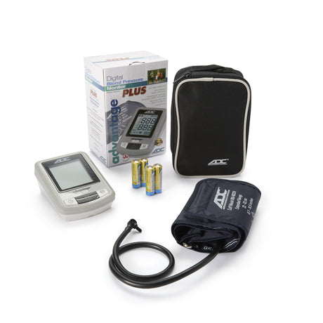 Home Automatic Digital Blood Pressure Monitor Advantage™ 6021N Series Large Adult Cuff Nylon Cuff 32 - 52 cm Desk Model - BeHope