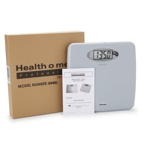 Floor Scale Health O Meter® Digital Display 440 lbs. / 200 kg Capacity White Battery Operated - BeHope