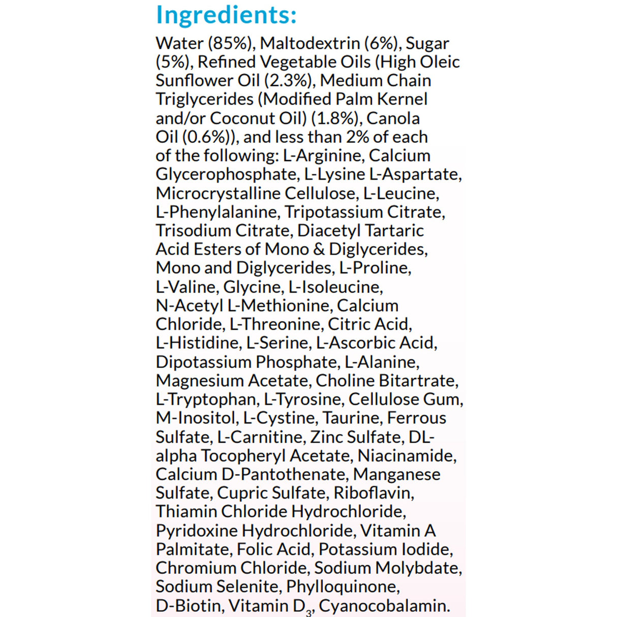 Pediatric Oral Supplement Neocate Splash Unflavored 8 oz. Carton Liquid Amino Acid Food Allergies