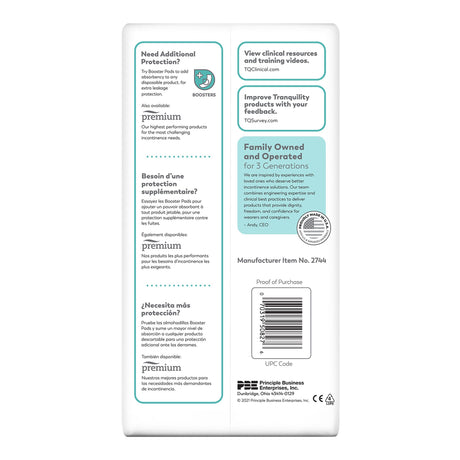 Unisex Adult Incontinence Brief Tranquility® Essential Small Disposable Heavy Absorbency - BeHope