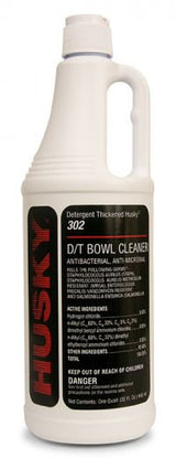 Toilet Bowl Cleaner Husky® 302 Acid Based Manual Pour Liquid 32 oz. Bottle Floral Scent NonSterile - BeHope