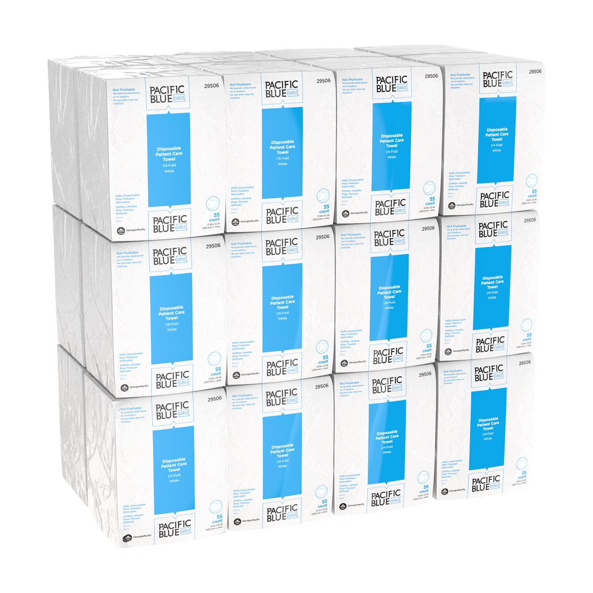 Washcloth Pacific Blue Select® 10 X 13 Inch White Disposable - BeHope
