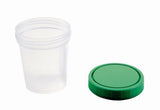 Specimen Container AMSure® 120 mL (4 oz.) Screw Cap Patient Information Poly Bagged Sterile / Sterile Inside Only - BeHope