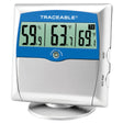 Digital Thermometer / Hygrometer with Alarm Traceable® Fahrenheit / Celsius 14° to 140°F (-10° to +60°C) Solid State Sensors Free-standing / Wall Mount Battery Operated - BeHope