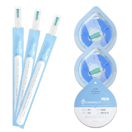Urinary Intermittent Catheter with Lubricated Straight Tip - BeHope