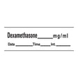 Drug Label Barkley® Anesthesia Label Tape Dexamethason_mg/mL Date_Time_Int White 1/2 X 1-1/2 Inch - BeHope