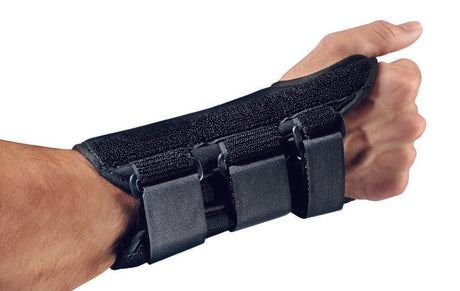 Wrist Brace ProCare® ComfortFORM™ Aluminum / Foam / Spandex / Plastic Left Hand Black X-Large - BeHope