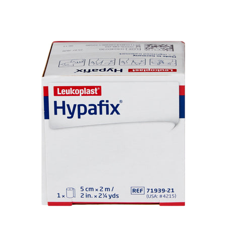 Dressing Retention Tape with Liner Hypafix® White 2 Inch X 2 Yard Nonwoven Polyester NonSterile - BeHope
