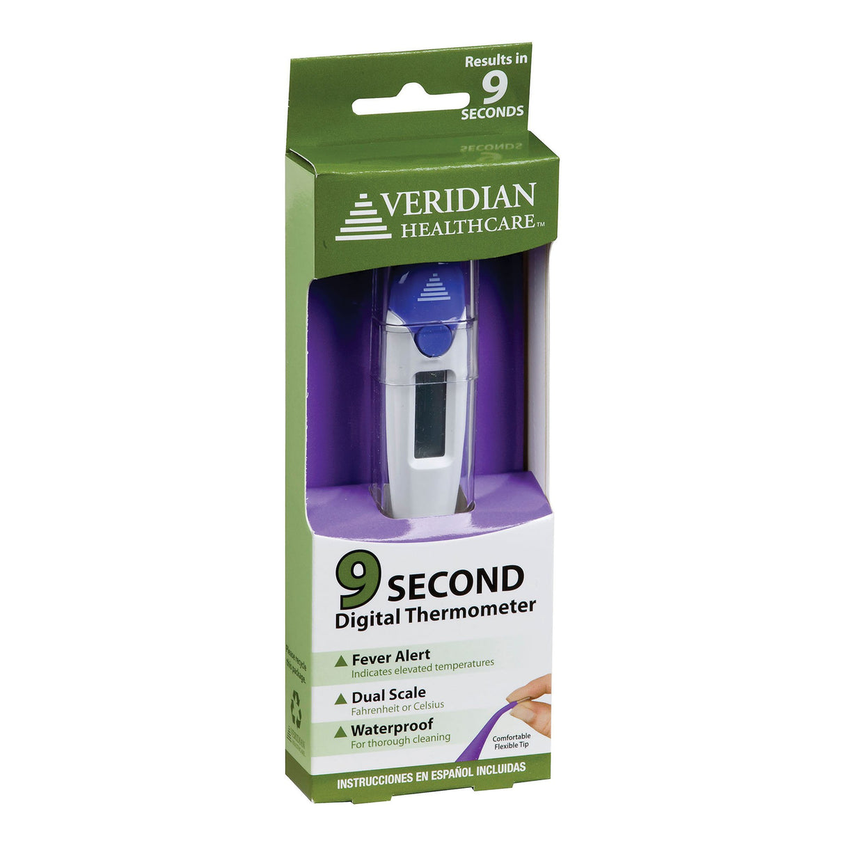 Digital Stick Thermometer Veridian Oral / Rectal / Axillary Probe Handheld - BeHope
