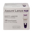 Safety Lancet Assure® 30 Gauge Protective Safety Cap Push Button Activation Finger - BeHope