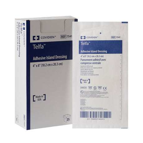 Island Dressing Telfa™ 4 X 8 Inch Rectangle Sterile - BeHope