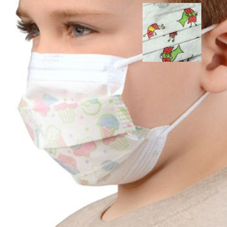 Procedure Mask Cardinal Health™ Not Rated Earloops Child Size - BeHope