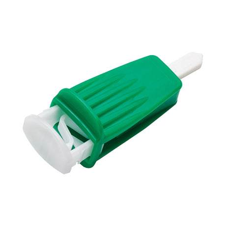 Safety Lancet Assure® 21 Gauge Protective Safety Cap Push Button Activation Finger - BeHope