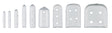 Instrument Tip Guard Tip-It™ 1/16 X 3/4 Inch, Size 1, Vented, Clear - BeHope