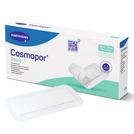 Island Dressing Cosmopor® Steril 4 X 10 Inch Rectangle Sterile Water Resistant Backing - BeHope