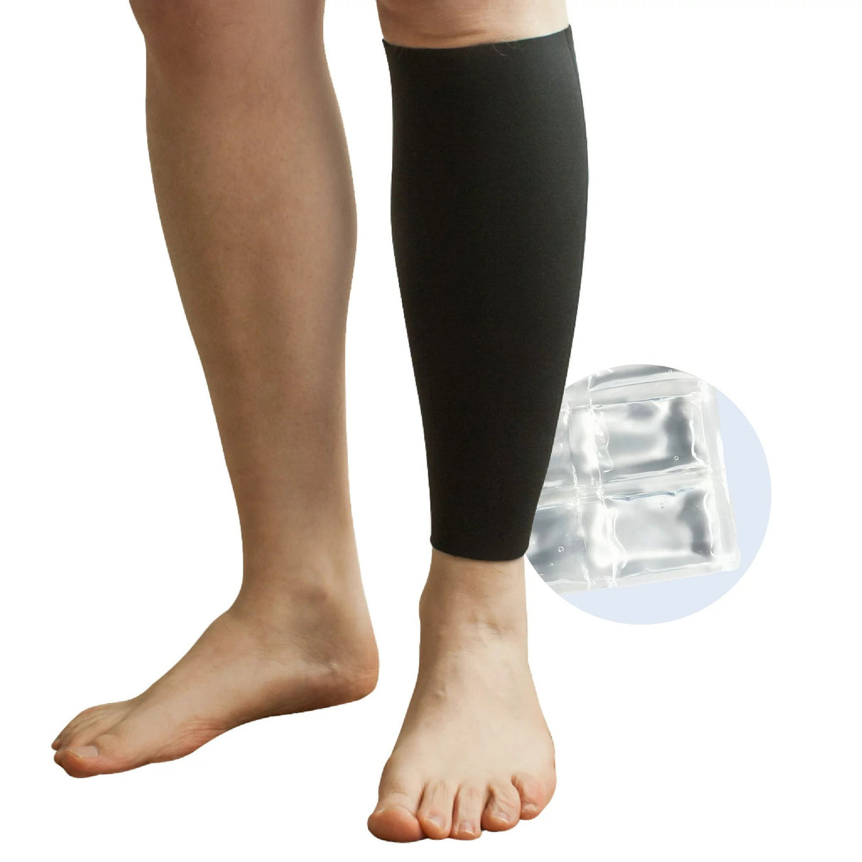 Cold Pack with Wrap Polar Ice® Shin Small 12 to 14 Inch Circumference Neoprene / Water Reusable - BeHope