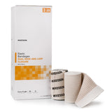 Elastic Bandage McKesson 3 Inch X 5 Yard Double Hook and Loop Closure Tan NonSterile Standard Compression - BeHope