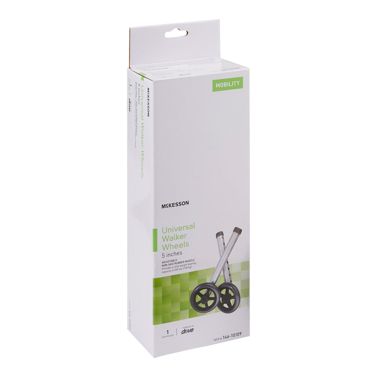 McKesson Walker Wheel For 1-inch Frame Diameter Walkers - BeHope