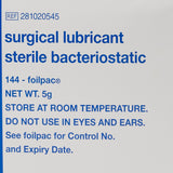 Lubricating Jelly - Carbomer free Surgilube® 5 Gram Individual Packet Sterile - BeHope