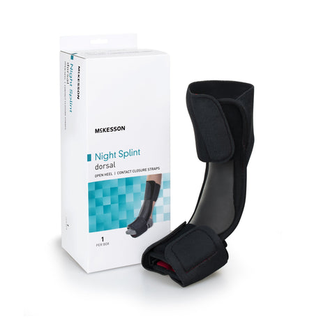 Dorsal Night Splint McKesson Large / X-Large Hook and Loop Closure Male 9 to 14 / Female 10 to 15 Foot - BeHope