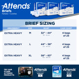 Unisex Adult Incontinence Brief Attends® Care Advanced Large Disposable Heavy Absorbency - BeHope