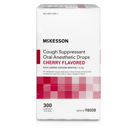 Cold and Cough Relief McKesson Brand 7.6 mg Strength Lozenge 300 per Box - BeHope