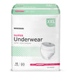 Unisex Adult Absorbent Underwear McKesson Pull On with Tear Away Seams 2X-Large Disposable Moderate Absorbency - BeHope