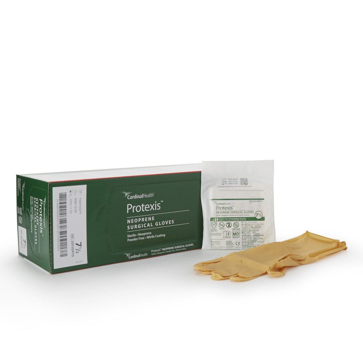 Surgical Glove Protexis™ (formerly Duraprene™ Plus ) Size 7.5 Sterile Polychloroprene Standard Cuff Length Smooth Ivory Chemo Tested - BeHope