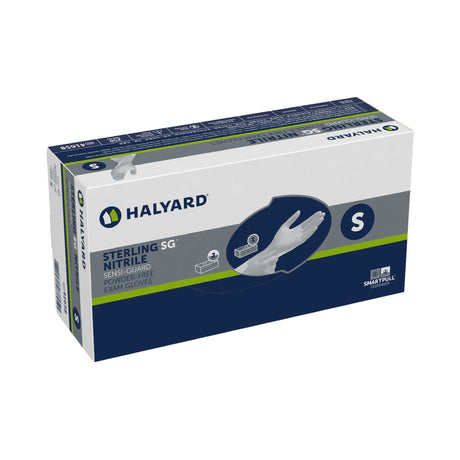 Exam Glove STERLING SG® Small NonSterile Nitrile Standard Cuff Length Textured Fingertips Gray Chemo Tested - BeHope