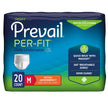 Unisex Adult Absorbent Underwear Prevail® Per-Fit® Extra Pull On with Tear Away Seams Medium Disposable Heavy Absorbency - BeHope