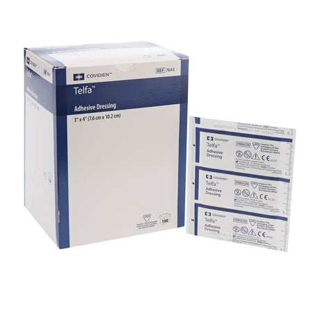 Island Dressing Telfa™ 3 X 4 Inch Rectangle Sterile Film Backing - BeHope