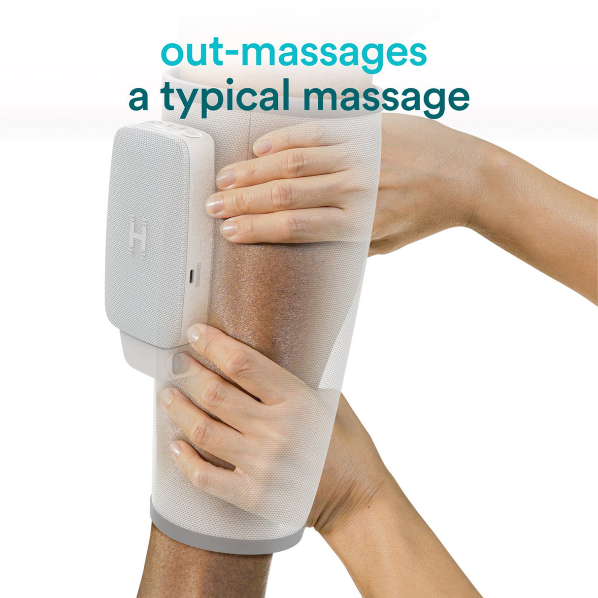Calf Massager with Controller HoMedics® Modulair Compression Wrap 2.5 X 7.25 X 12.5 Inch - BeHope