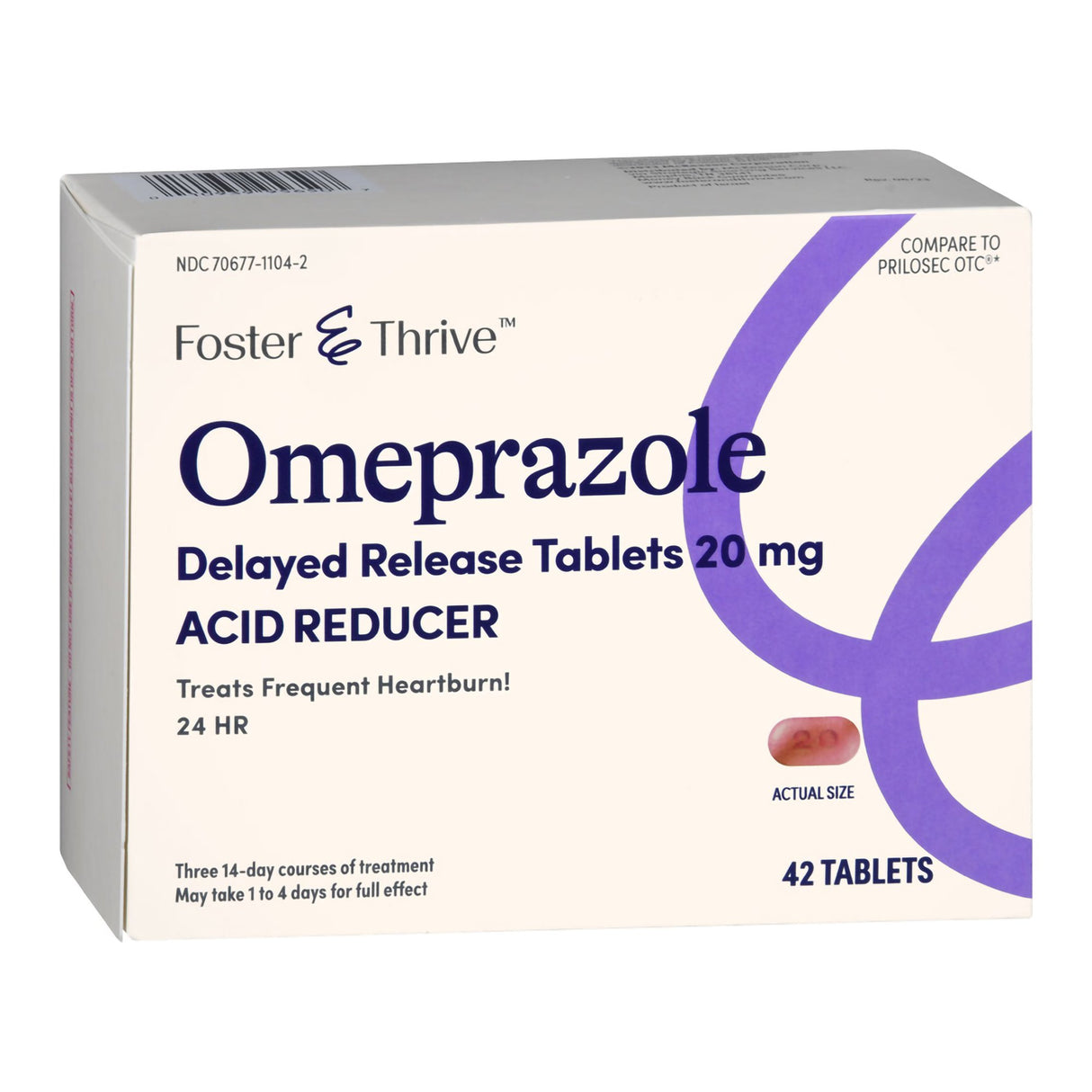 Antacid Foster & Thrive™ 20 mg Strength 20 mg Strength 42 per Box - BeHope