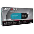 Exam Glove MICROFLEX® MidKnight™ Touch 93-732 X-Small NonSterile Nitrile Standard Cuff Length Textured Fingertips Black Not Rated - BeHope