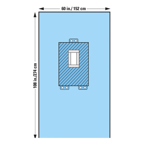 Abdominal Drape Pediatric Laparotomy Drape 60 W X 108 L Inch Sterile - BeHope