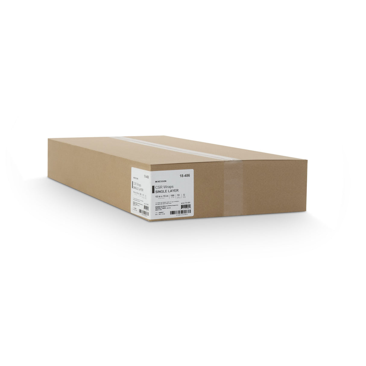 McKesson Sterilization Wrap Blue 15 X 15 Inch Single Layer Cellulose Steam / EO Gas - BeHope