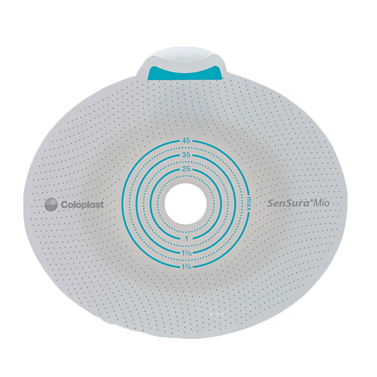 Ostomy Barrier SenSura® Mio Click Trim to Fit, Extended Wear Elastic Adhesive 70 mm Flange Yellow Code System 10 to 65 mm Opening - BeHope