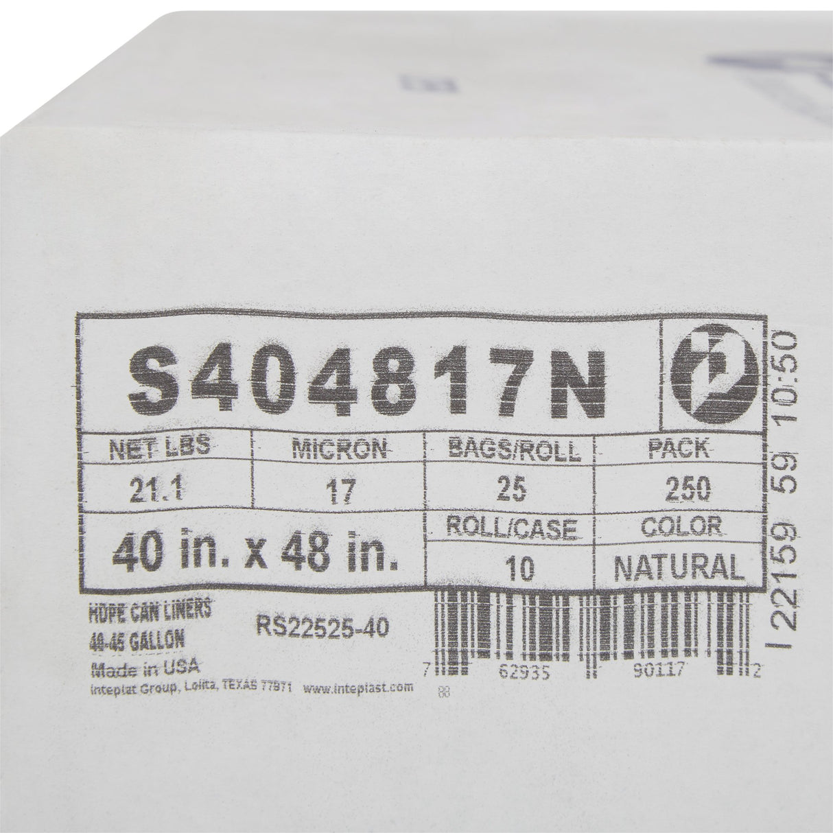 Trash Bag McKesson 45 gal. Clear HDPE 17 Mic. 40 X 48 Inch Star Seal Bottom Coreless Roll
