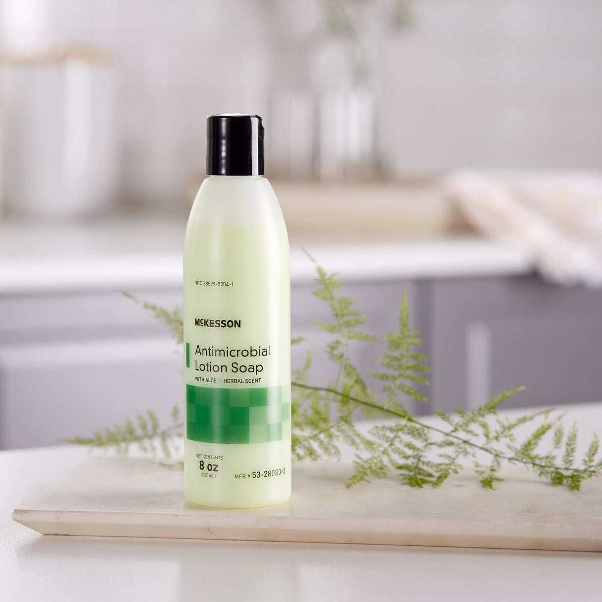 Antimicrobial Soap McKesson Lotion 8 oz. Bottle Herbal Scent