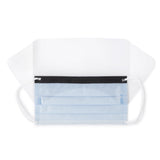 Procedure Mask with Eye Shield Precept® FluidGard® 160 Anti-fog Foam ASTM Level 3 Earloops One Size Fits Most - BeHope